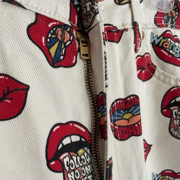 WRANGLER READ MY LIPS Novelty Jeans BARREL 652 Ultra High Rise NWT - Picture 11 of 16